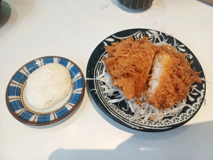 Fish katsu plate received from the review event