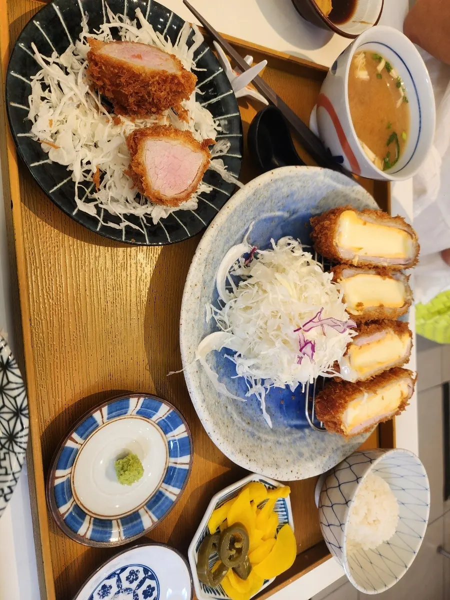 Golden fried tonkatsu from Assorted Set B