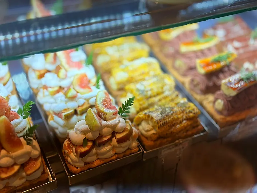 Charming interior space of dessert café Hippy