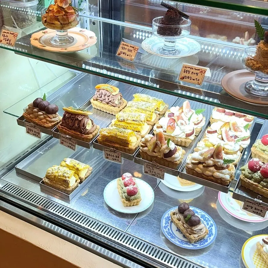 Showcase of Hippy's cream puddings topped with cream