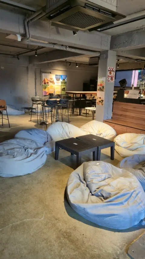 Bar-like atmosphere on the 3rd floor of HYBE Playground