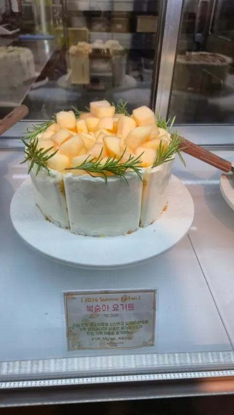 Signature kkultteok cake at HYBE Playground
