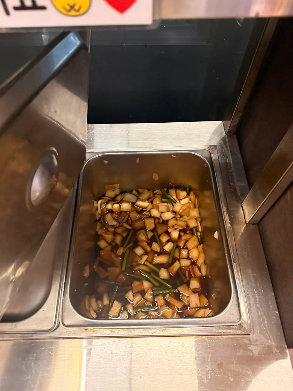 Full view of the self-serve side dish corner