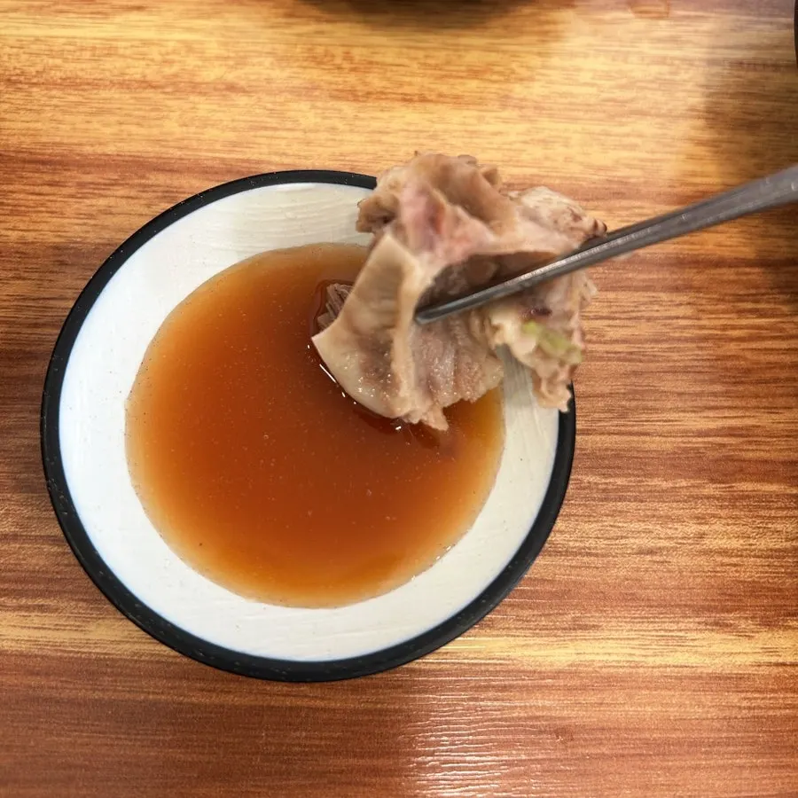 갈빗살과 석박지 조합