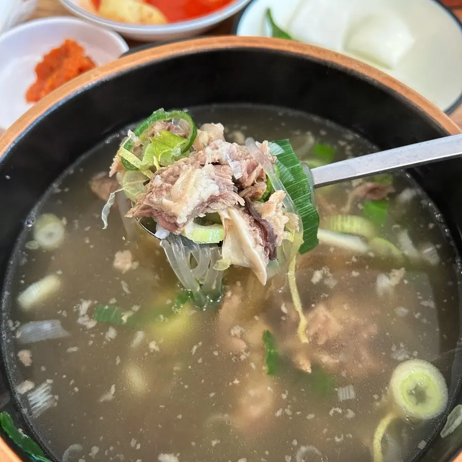 회기왕갈비탕 갈비탕 상차림