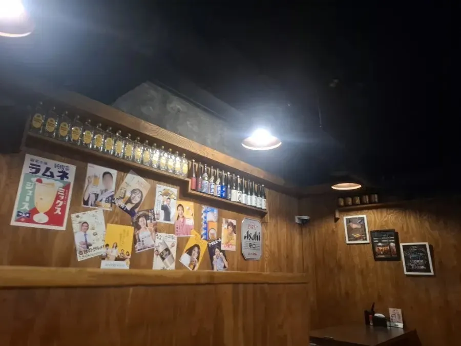 Menu page listing various yakitori skewers