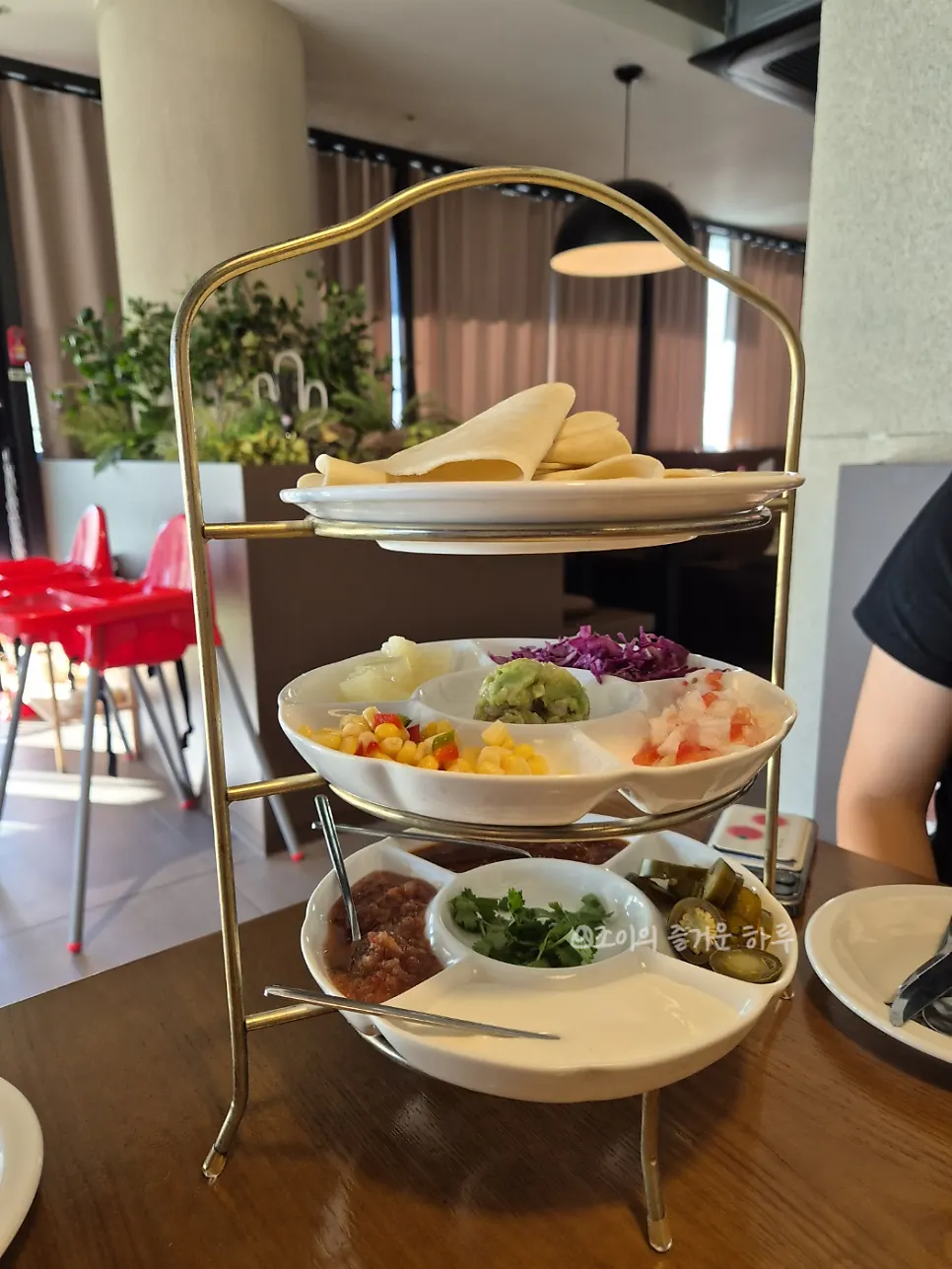 Platter and quesadilla menu selection