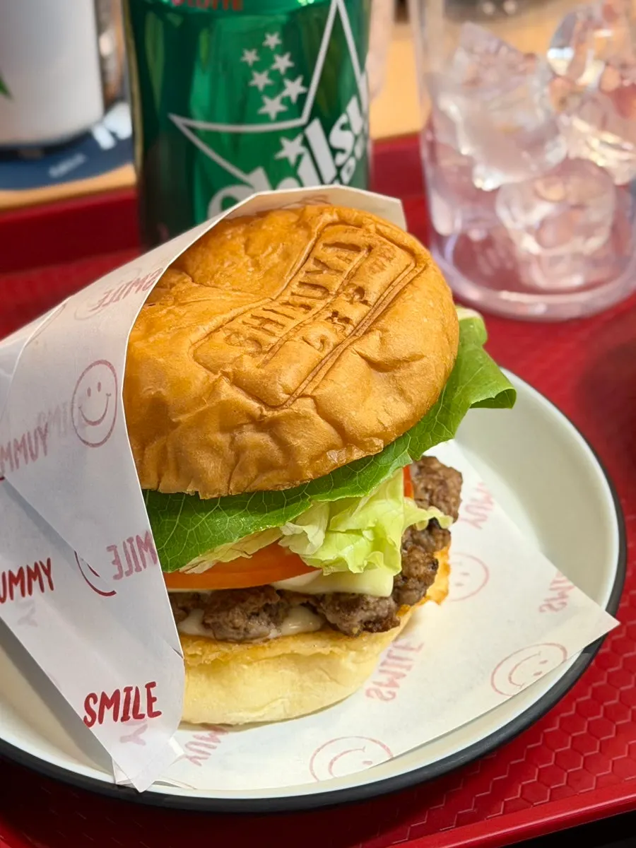 Burger filling with cheese, tomato, and lettuce