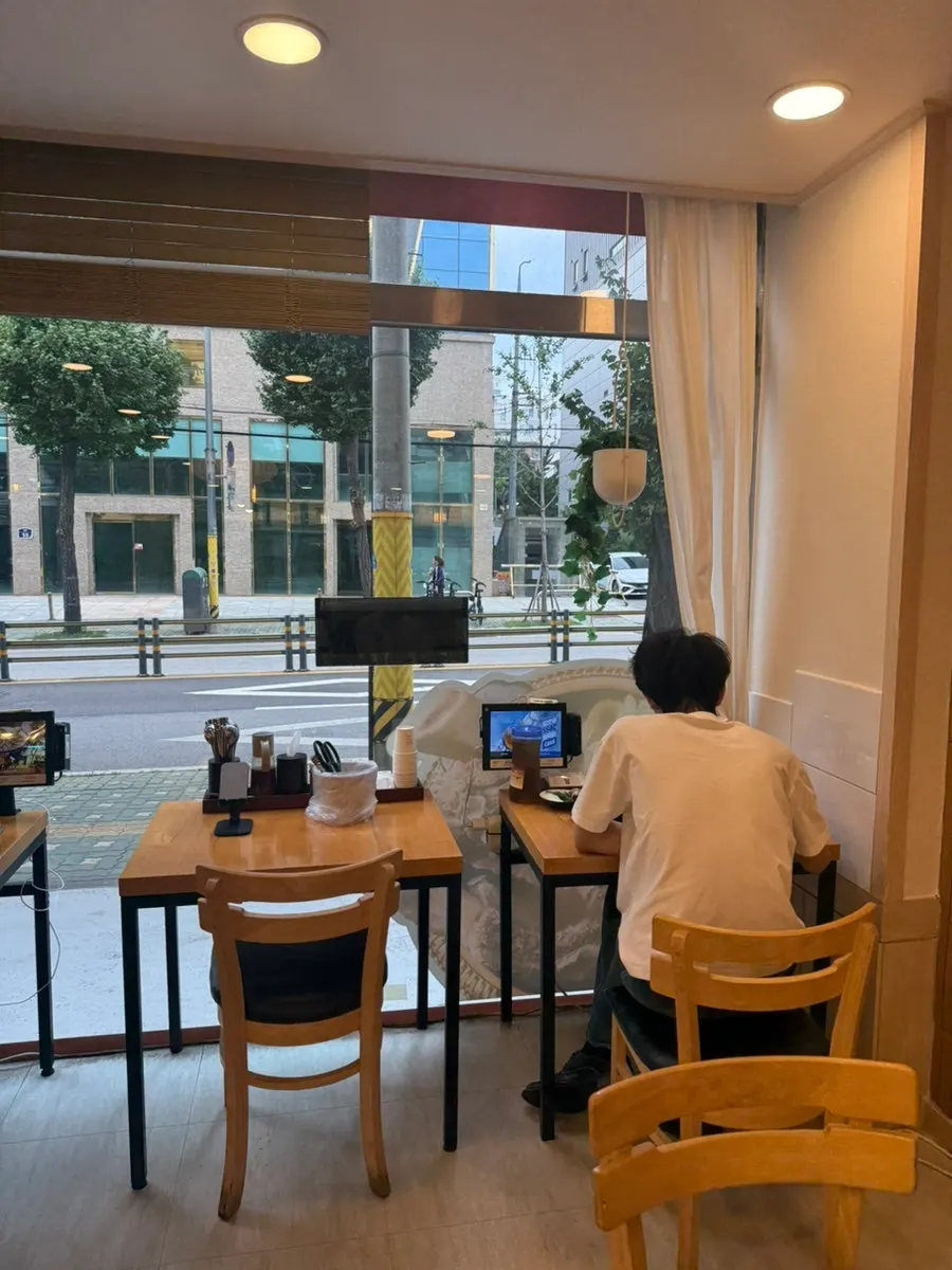 Phone stand placed on a table