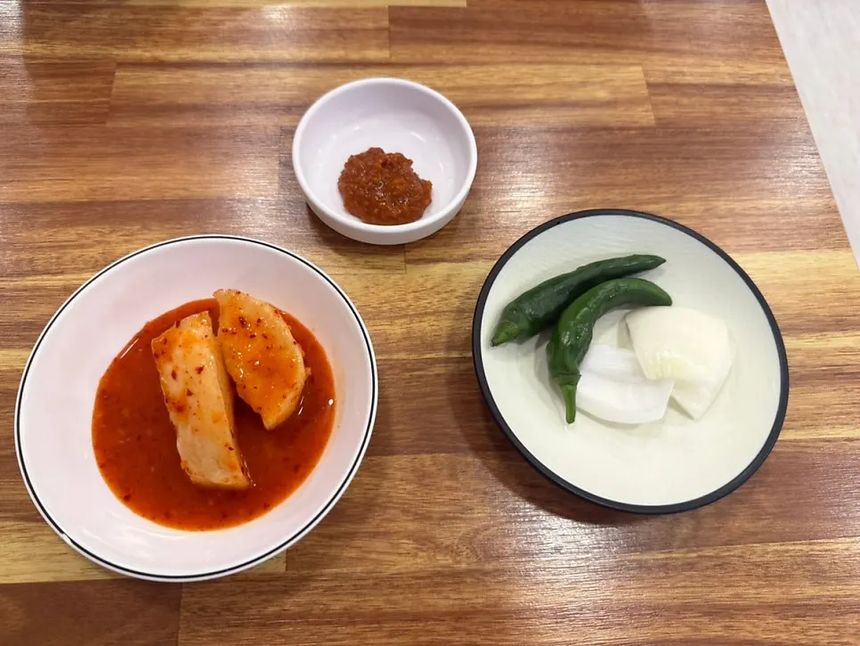 Plate of house-made seokbakji
