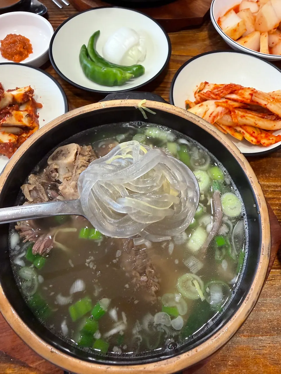 갈비탕 속 당면 건더기
