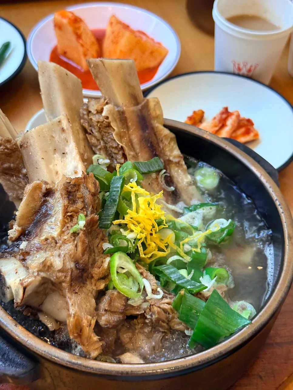 A generous bowl of wang galbitang for lunch
