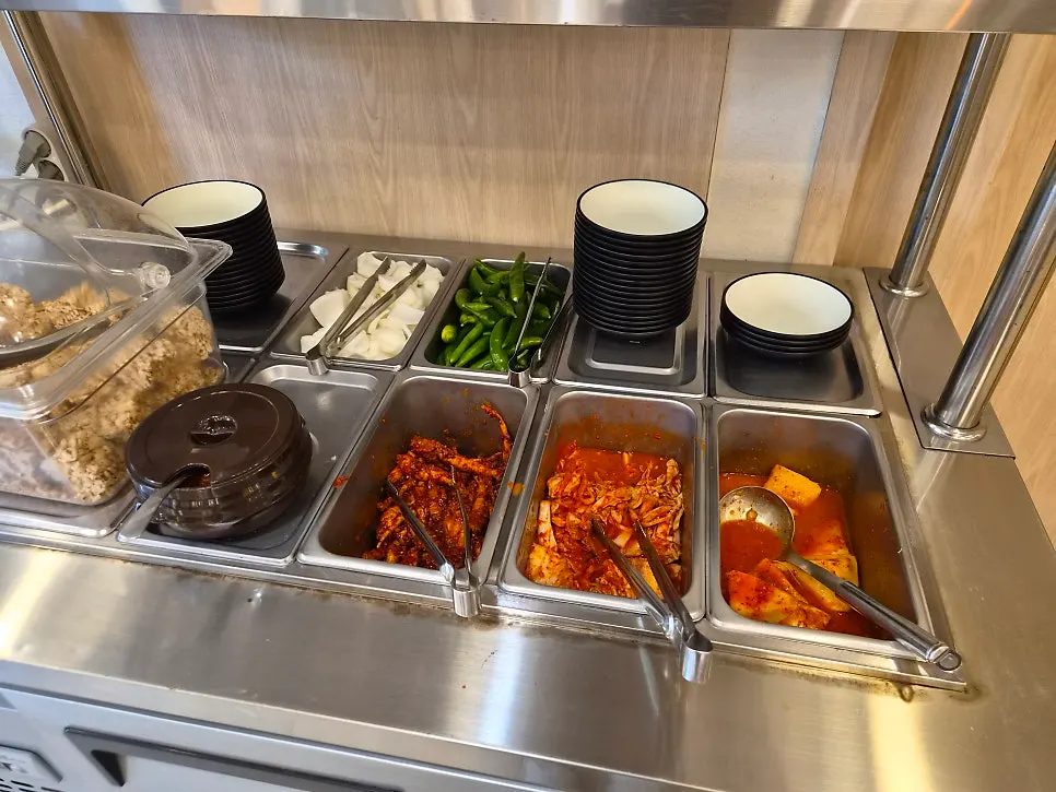 House-made seokbakji radish kimchi