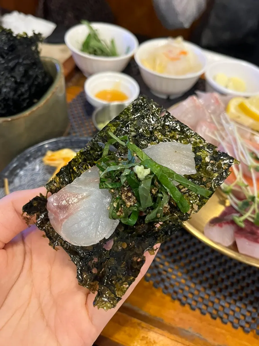 Gopchang gim served with the set