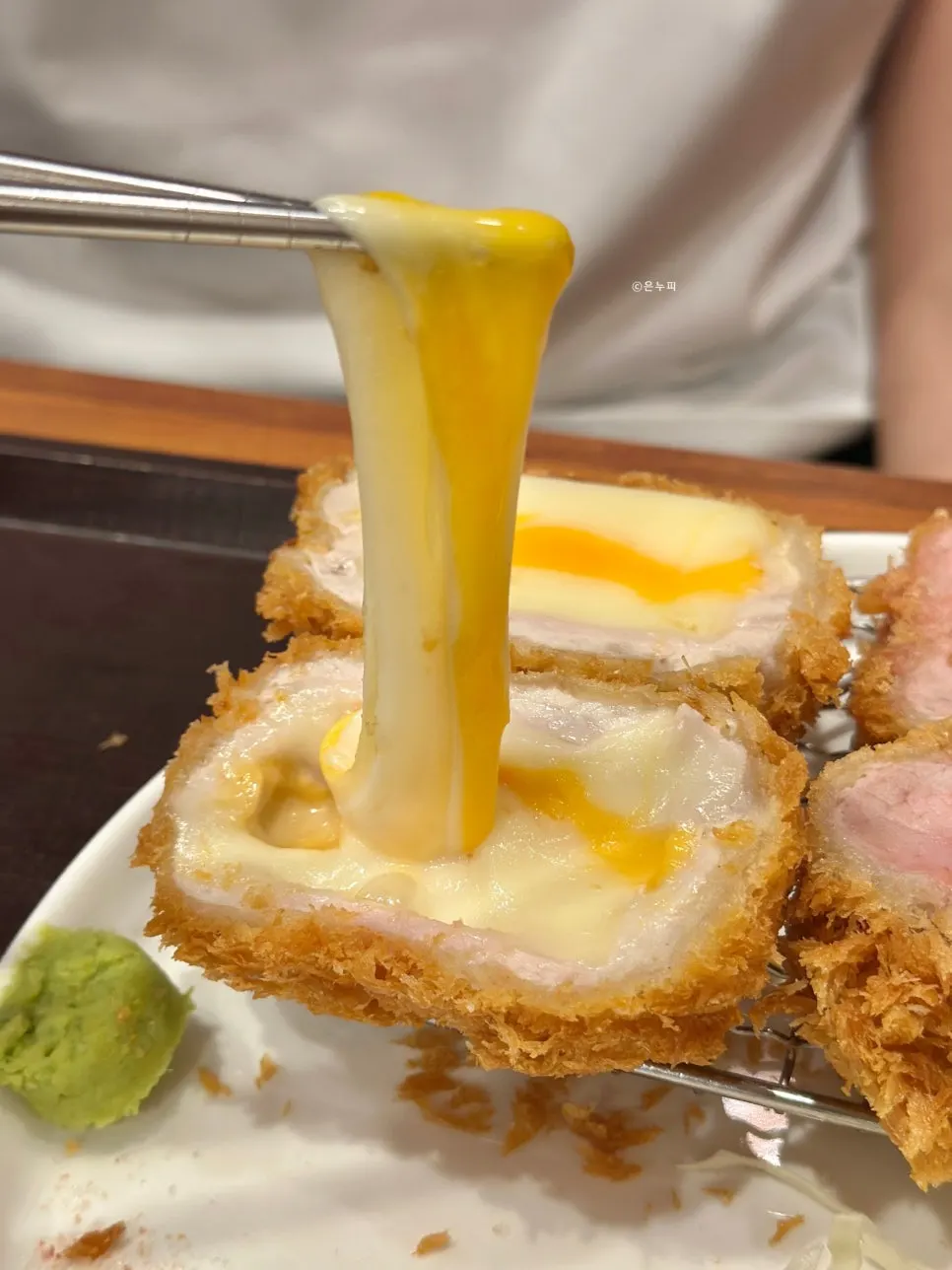 A juicy piece of tenderloin cutlet