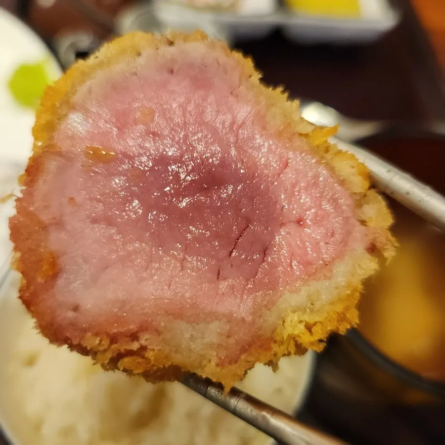 Plate of tenderloin katsu at HOKATSU