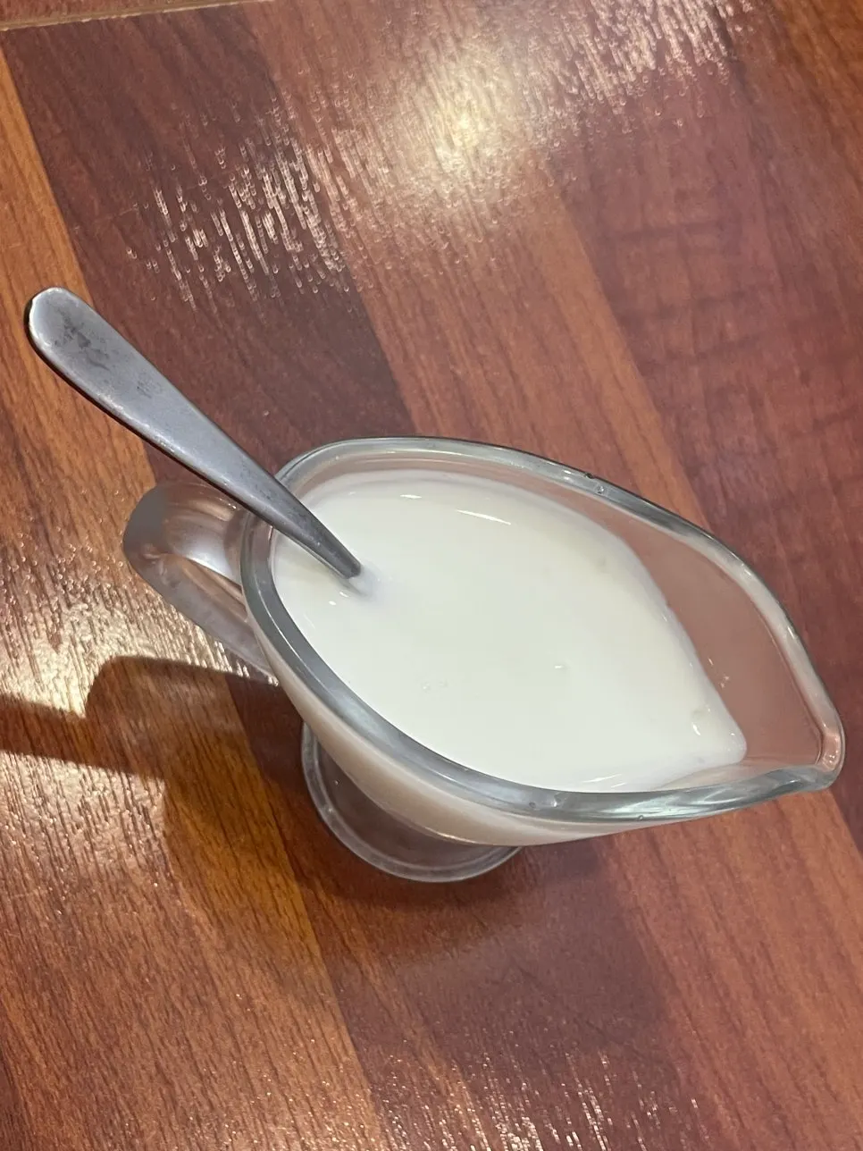 Complimentary homemade natural honey yogurt served before the meal