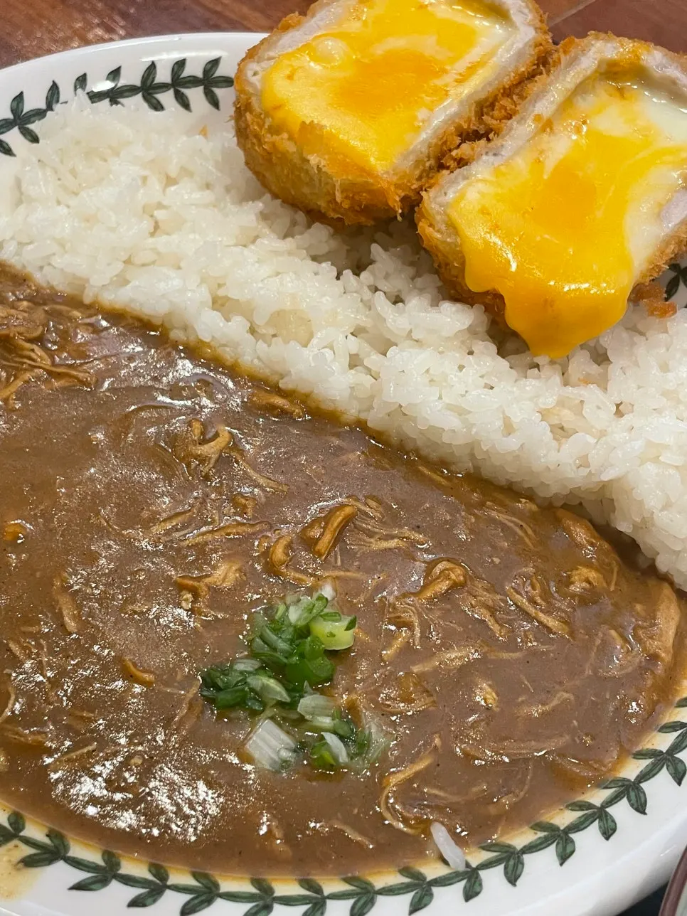 A full spread of HOKATSU's curry cheese katsu