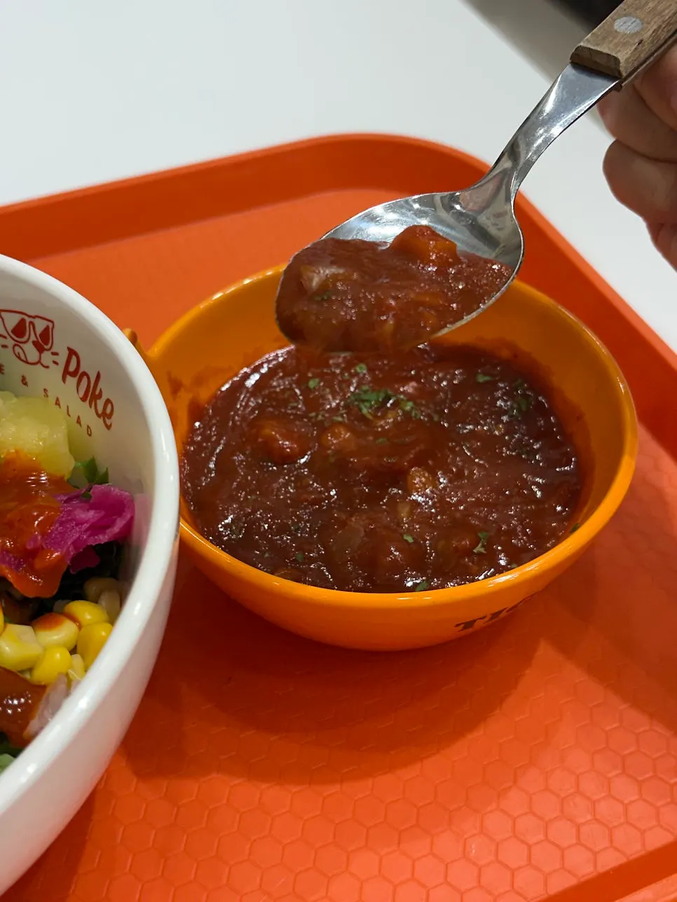 올라포케 비건 토마토 스프 한 컵