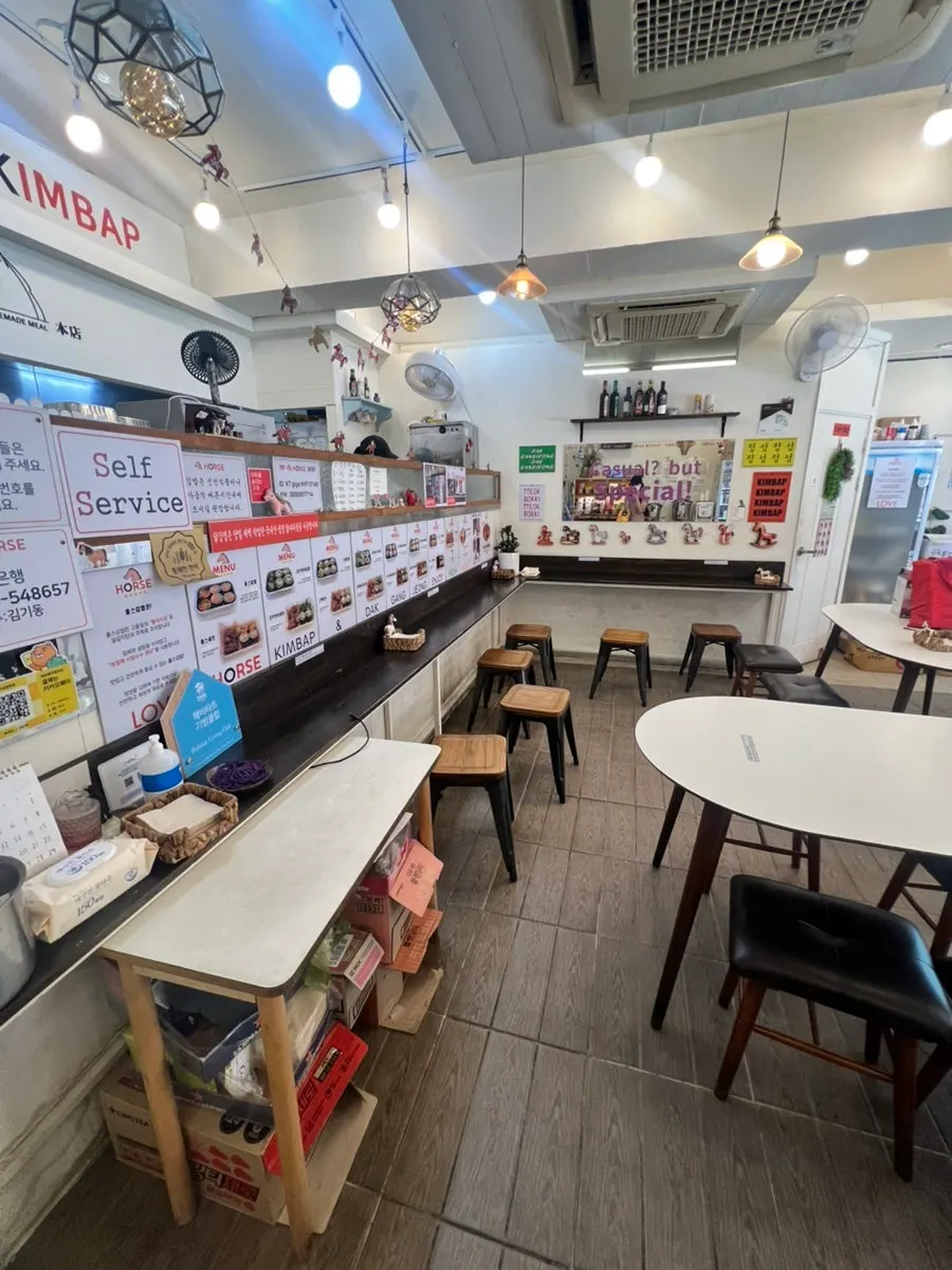 Entrance of Halls Gimbap Main Branch with windows wide open