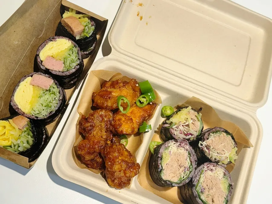 홀스김밥본점 수제 김밥 상차림
