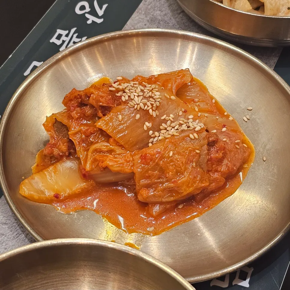 Stir-fried kimchi side dish with pork