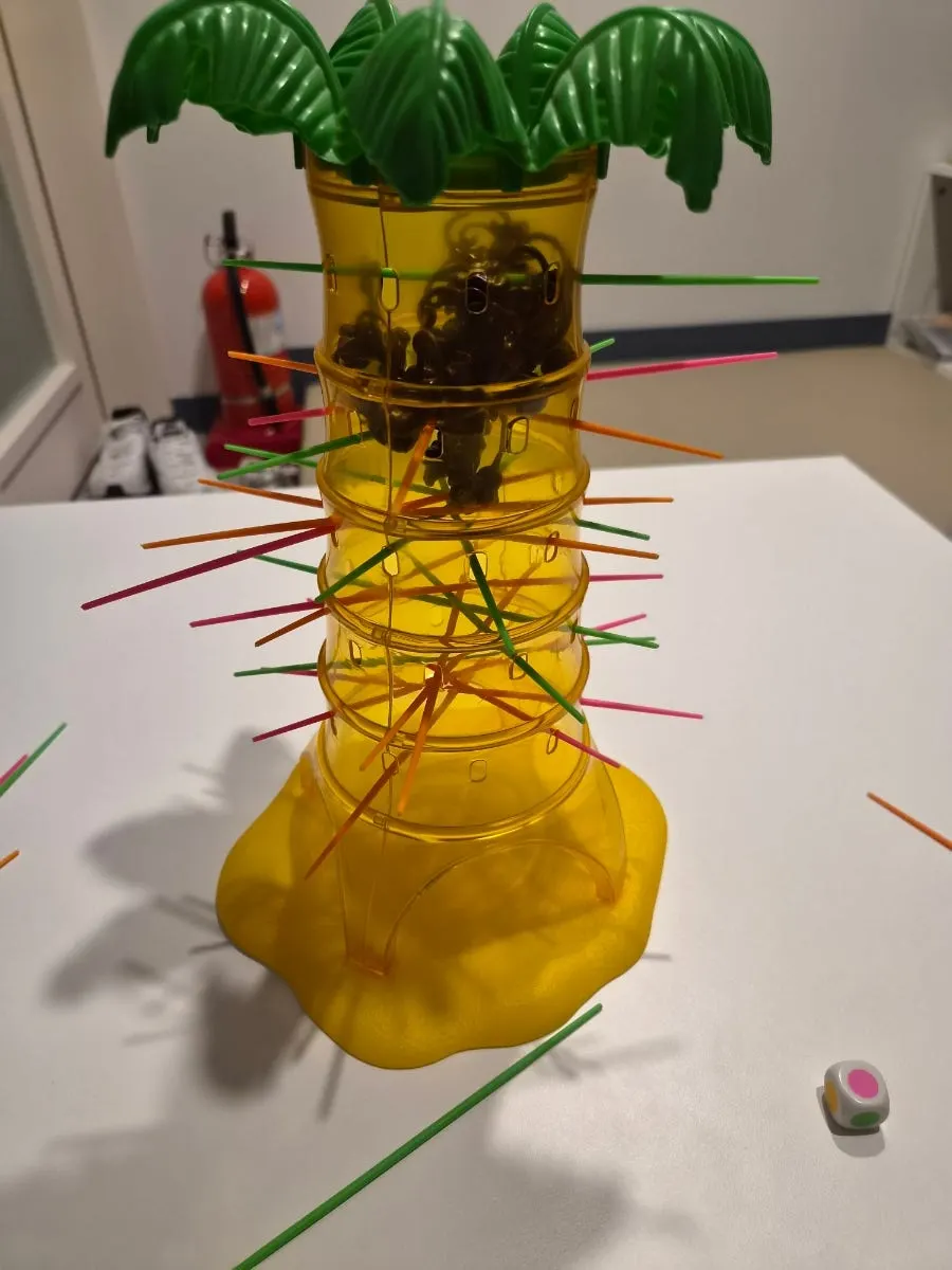 Child playing Tumblin' Monkeys
