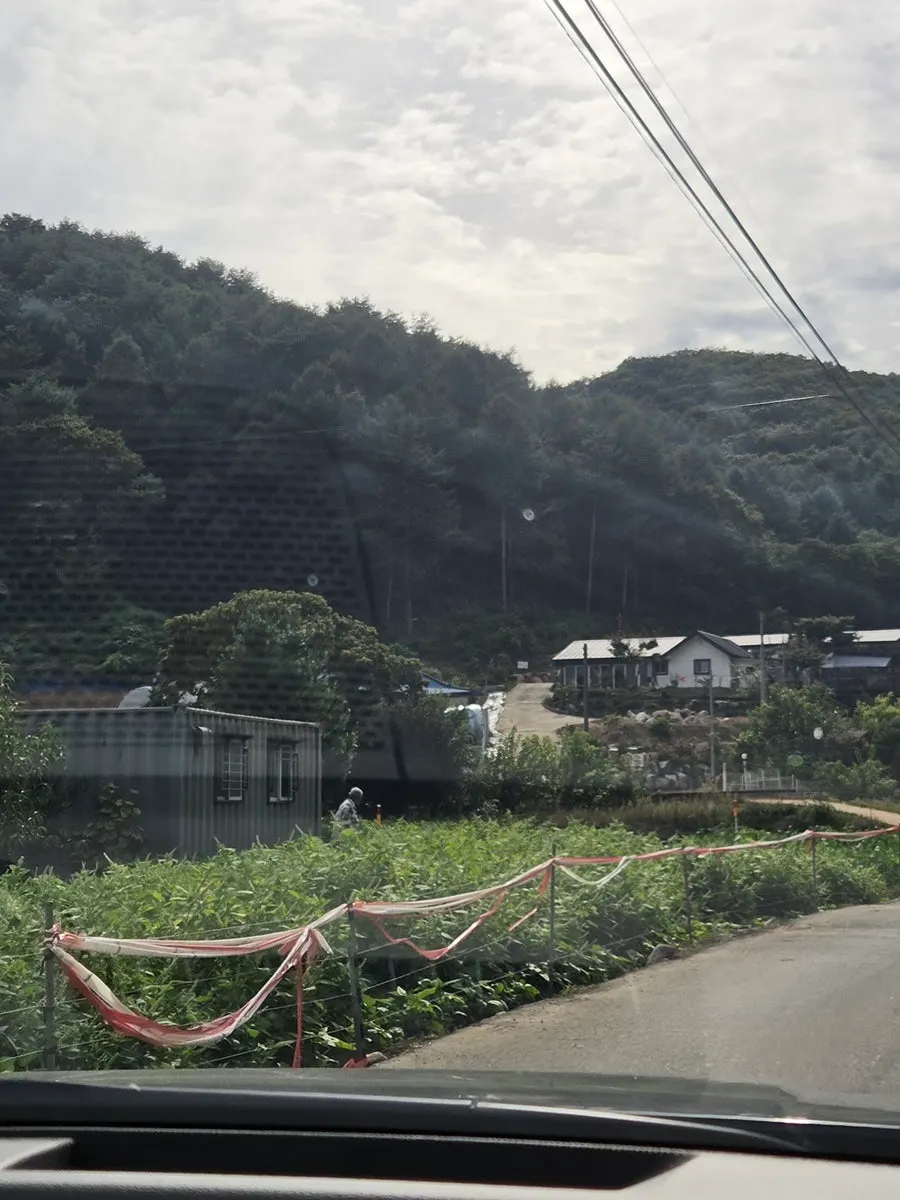 Country road leading to Gil151 Hanok Cafe