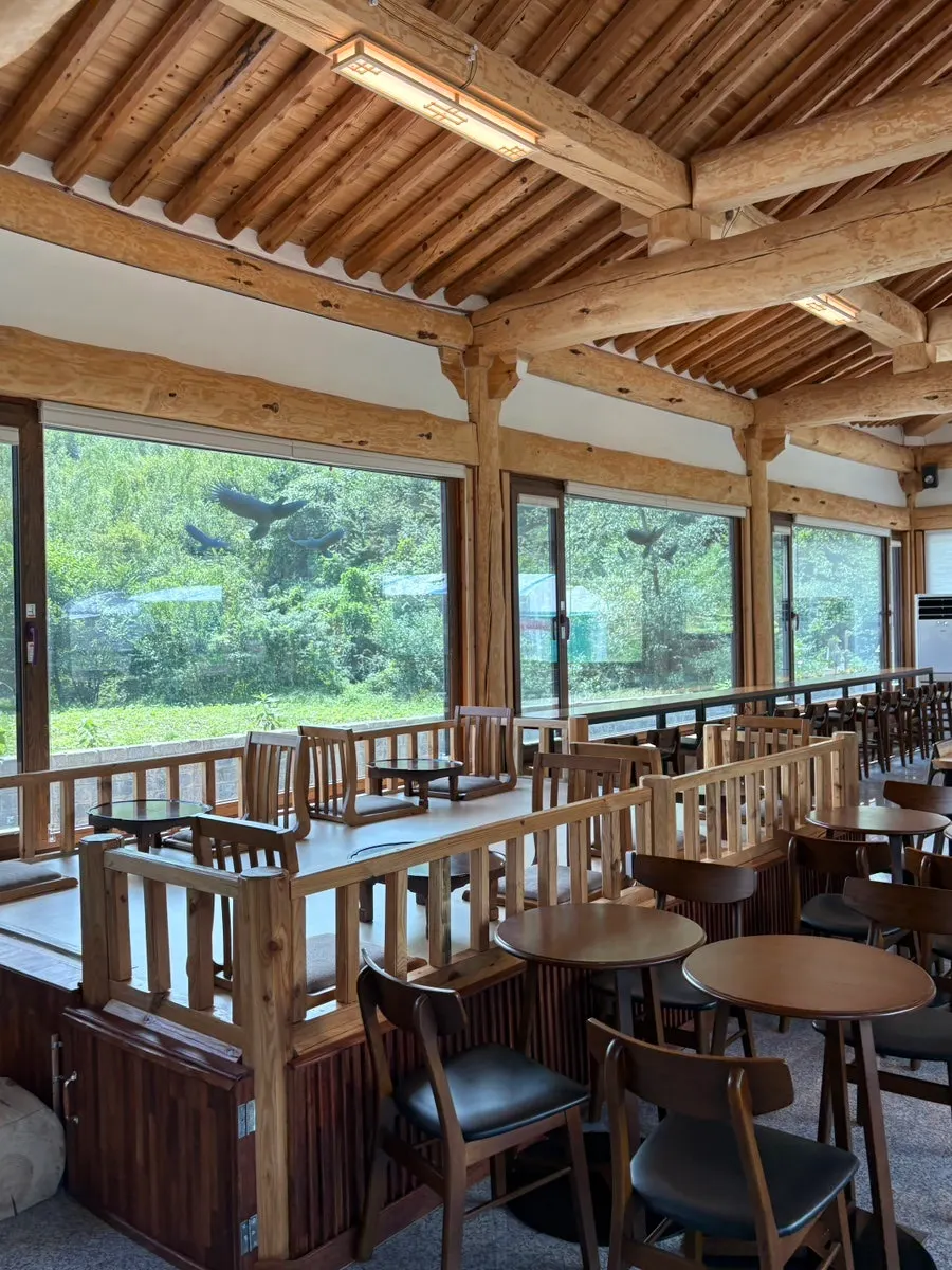 The variety of seating at Gil151 Hanok Cafe