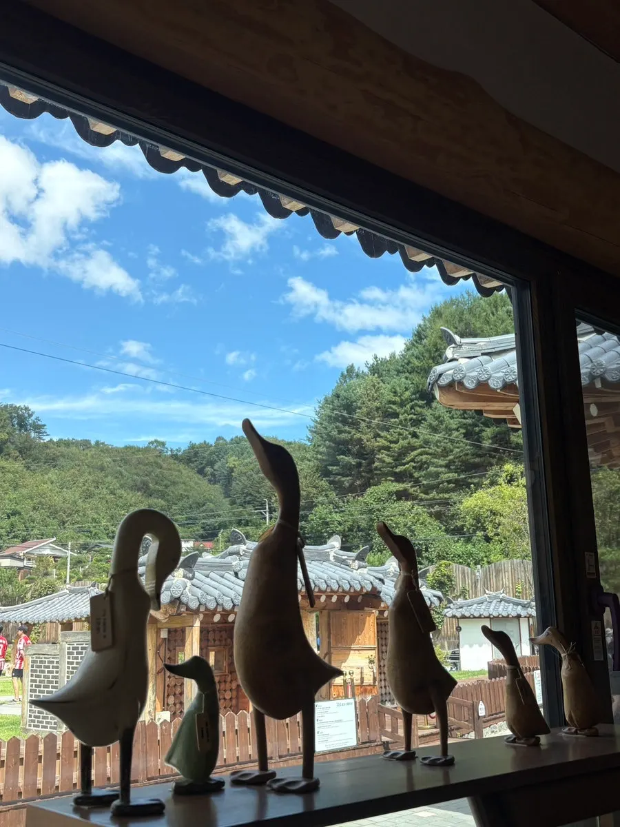 A more private seating spot at the café
