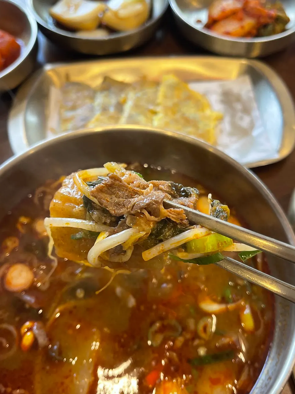 Meat-packed contents of the gukbap