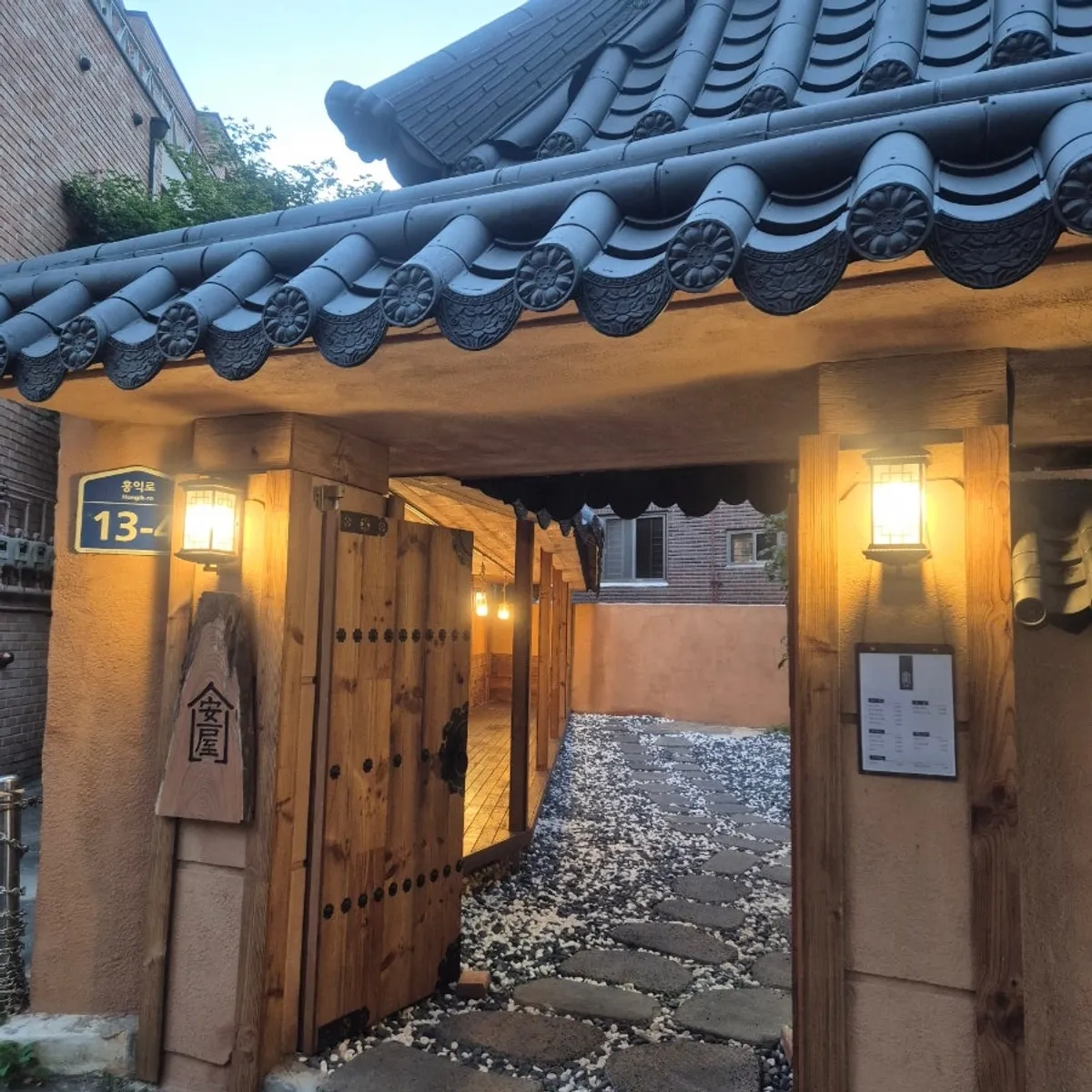 Calm hanok interior at Anok