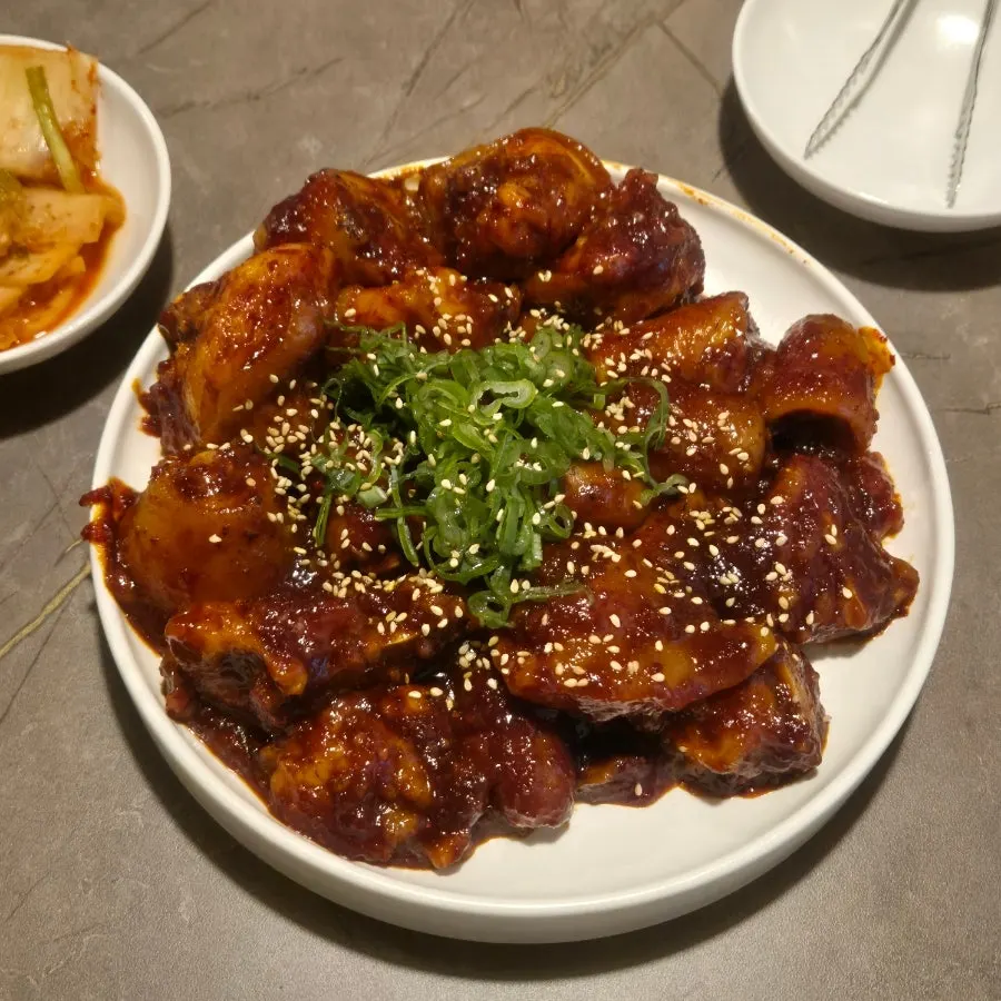 A plate of braised pork tail at Anok