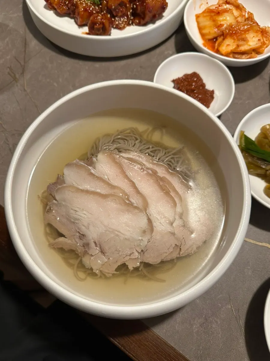 Anok's Pyongyang naengmyeon topped with plenty of meat