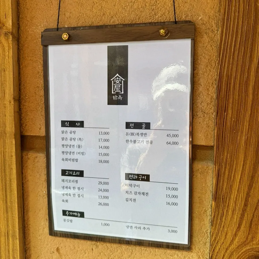 Exterior of Anok's hanok
