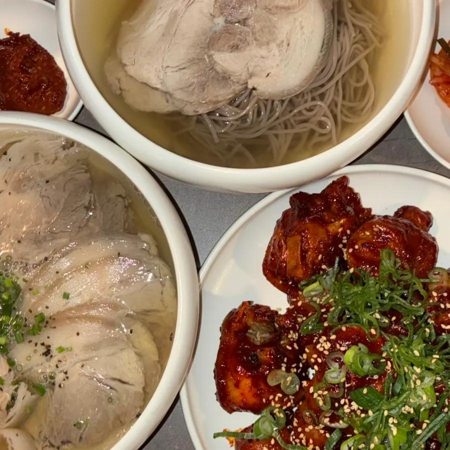 안옥 음식 클로즈업 컷