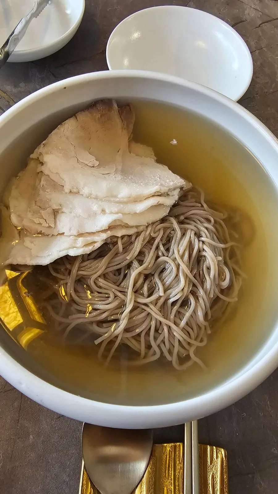 Minced sauce for dipping the meat in Pyongyang naengmyeon