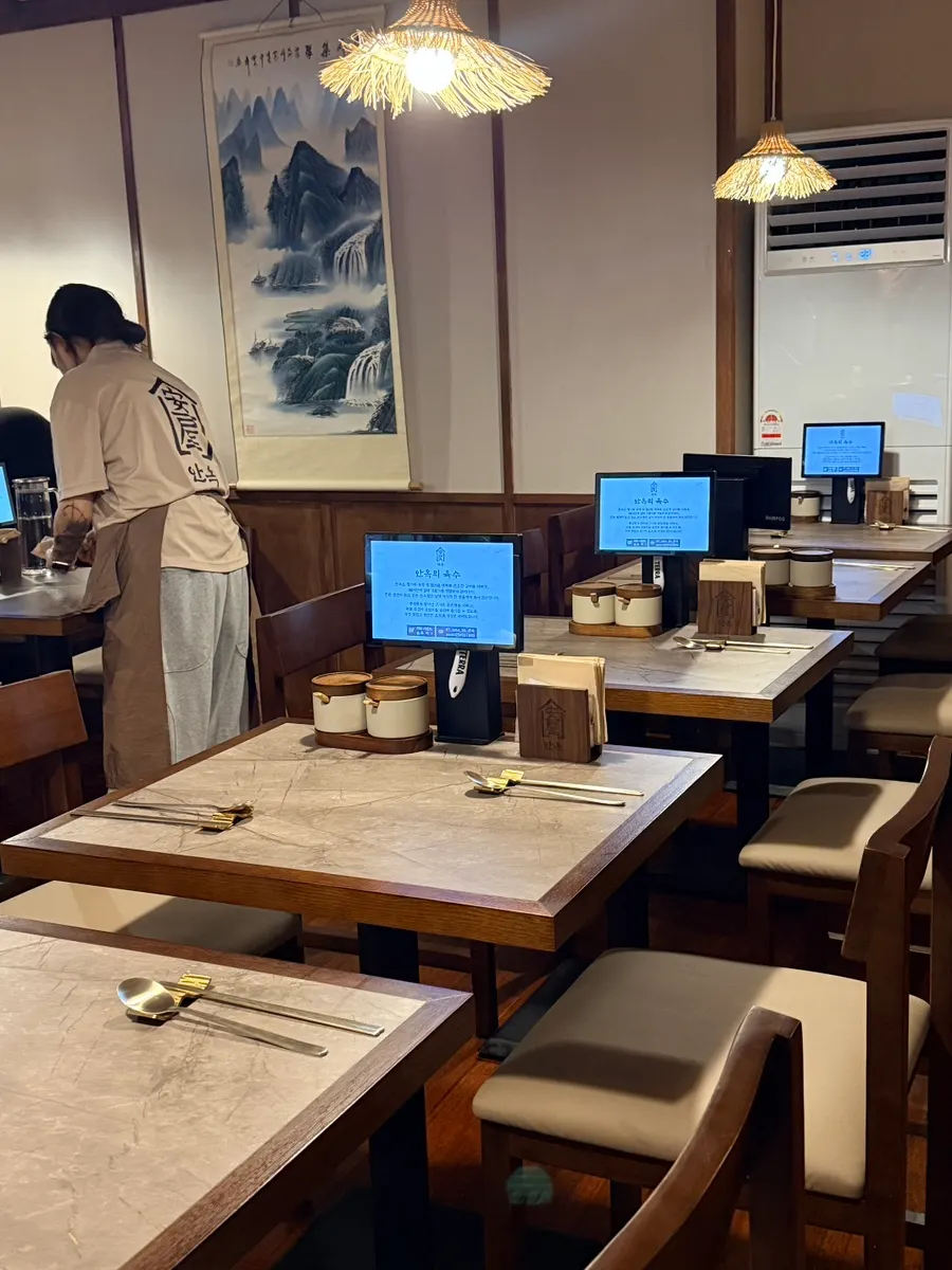 Anok's table layout with somewhat tight spacing