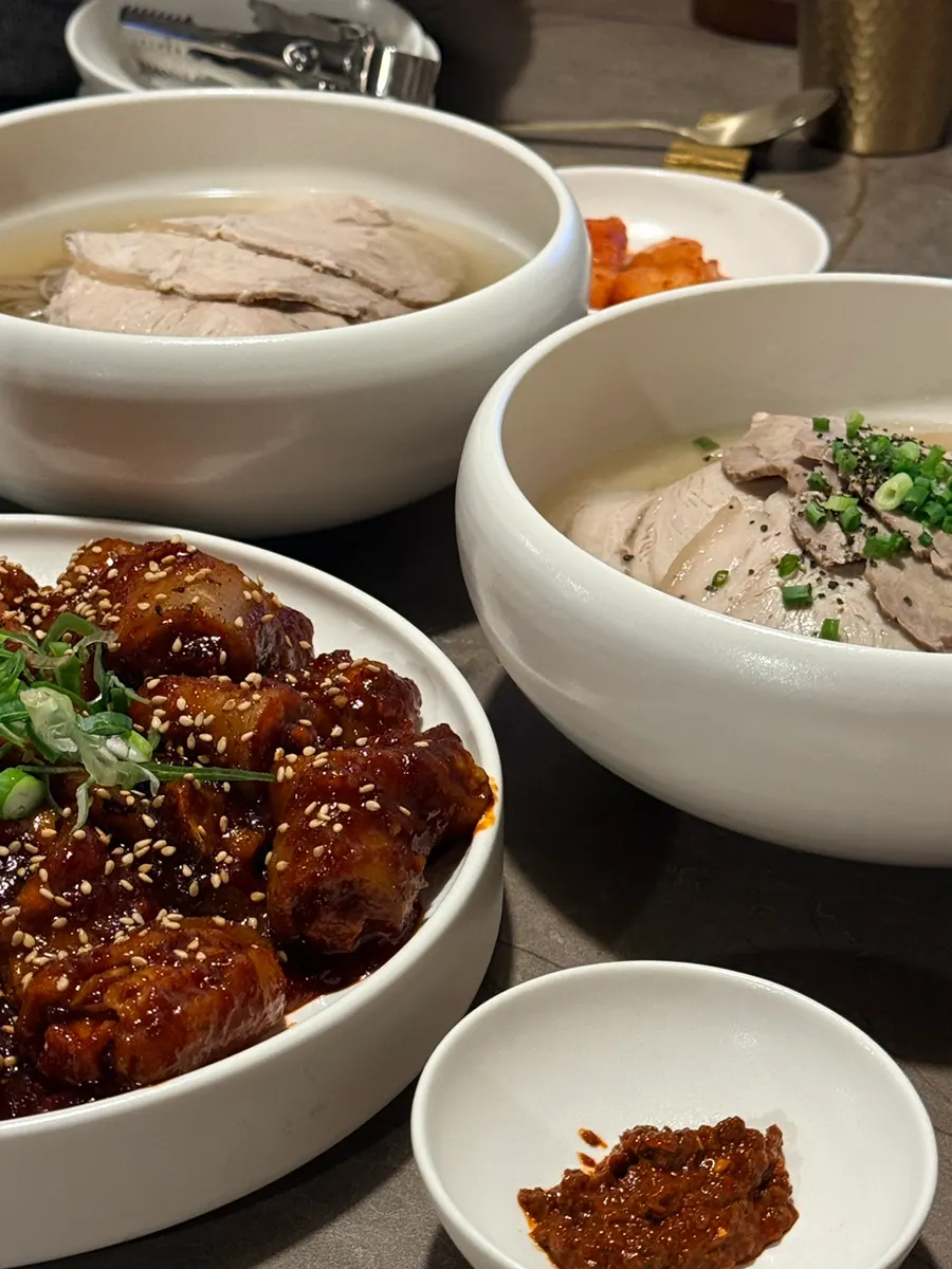 Close-up of one of Anok's basic side dishes