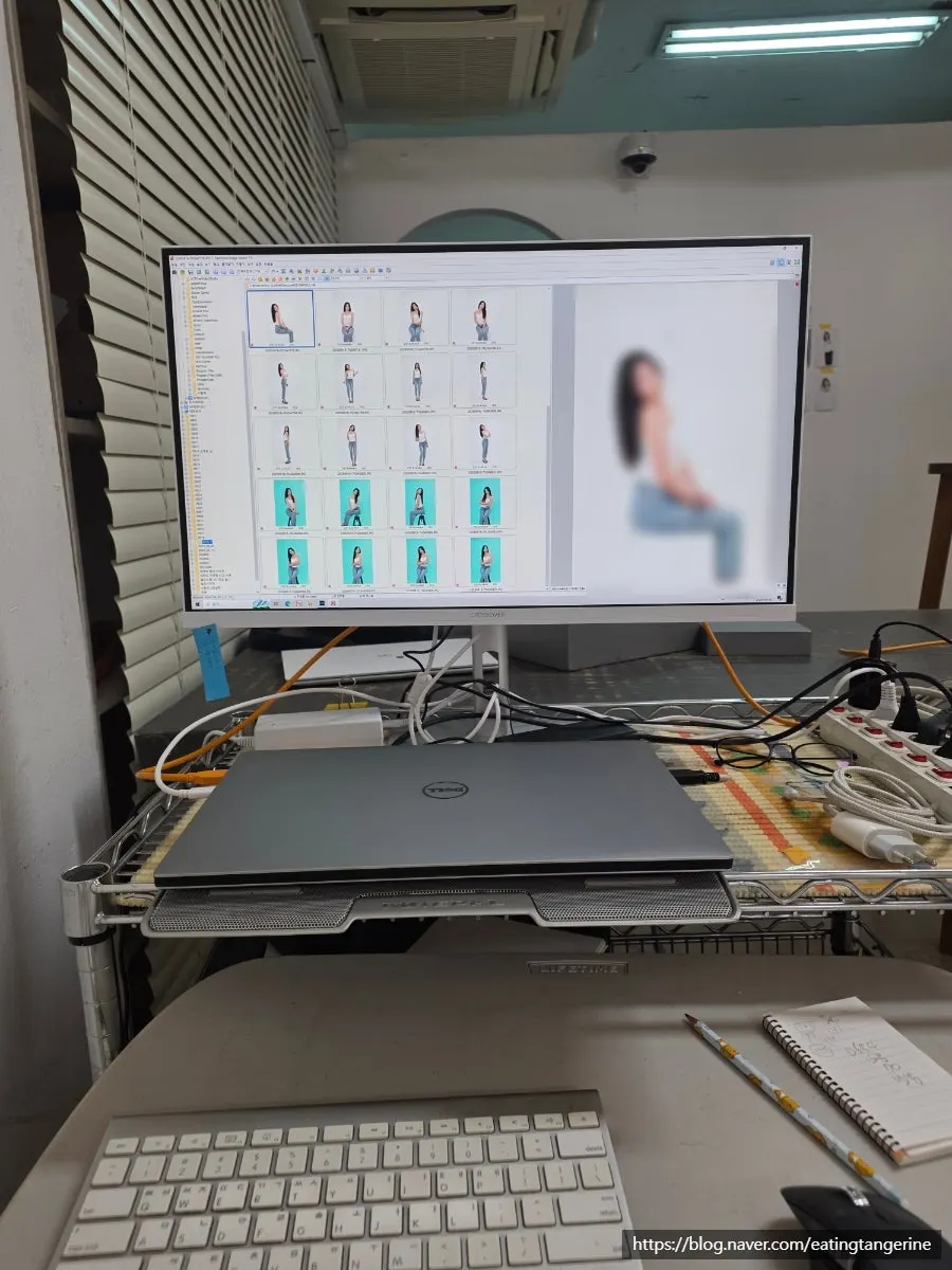 Screen for selecting raw photos
