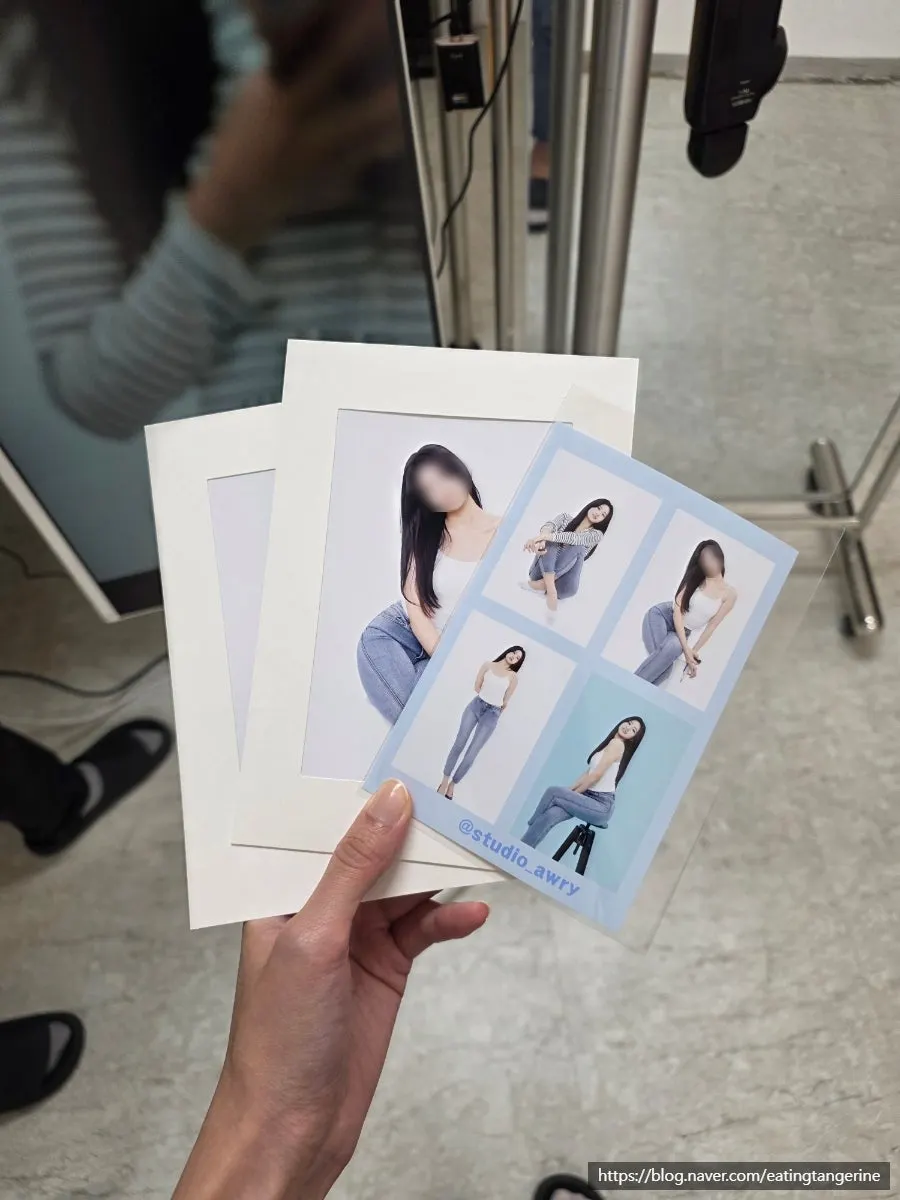A retouched, printed main photo