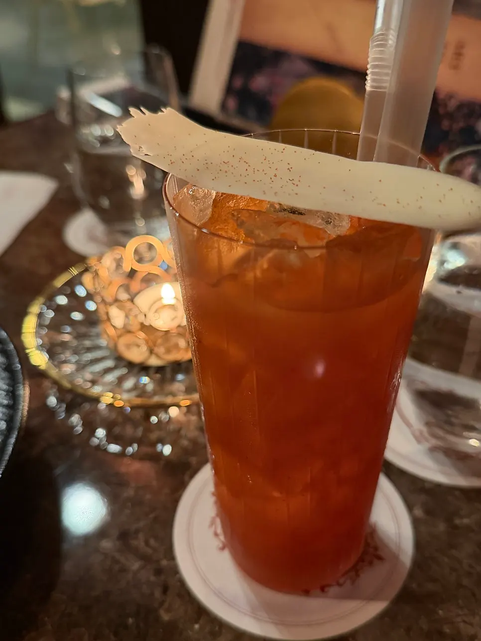 Art-inspired cocktails and food