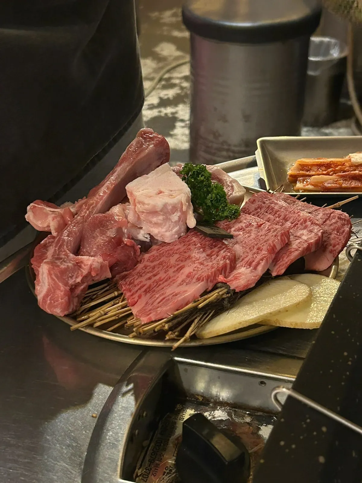 Signature dishes at Gogikkun Gimchunbae Hongdae Supgil Branch