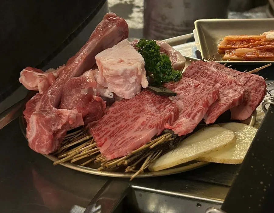 Korean beef-and-pork set for two
