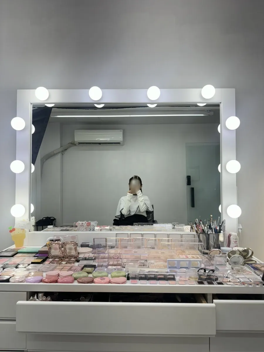 Inside the salon where hair and makeup are done together