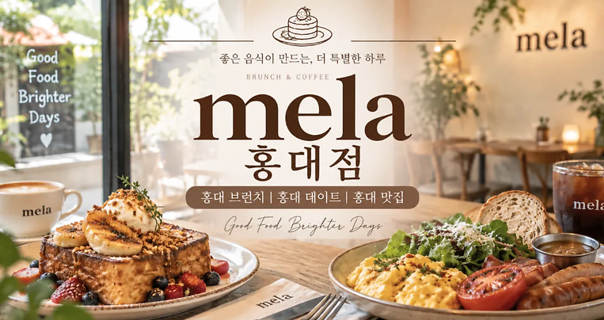 Brunch and date atmosphere at MELA Hongdae