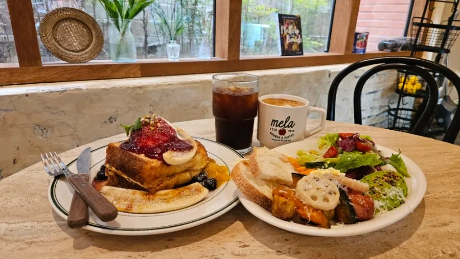 Sweet French toast and coffee pairing