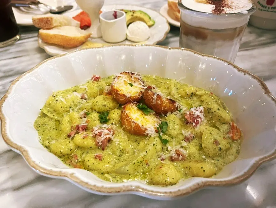 MELA Hongdae's potato basil cream gnocchi