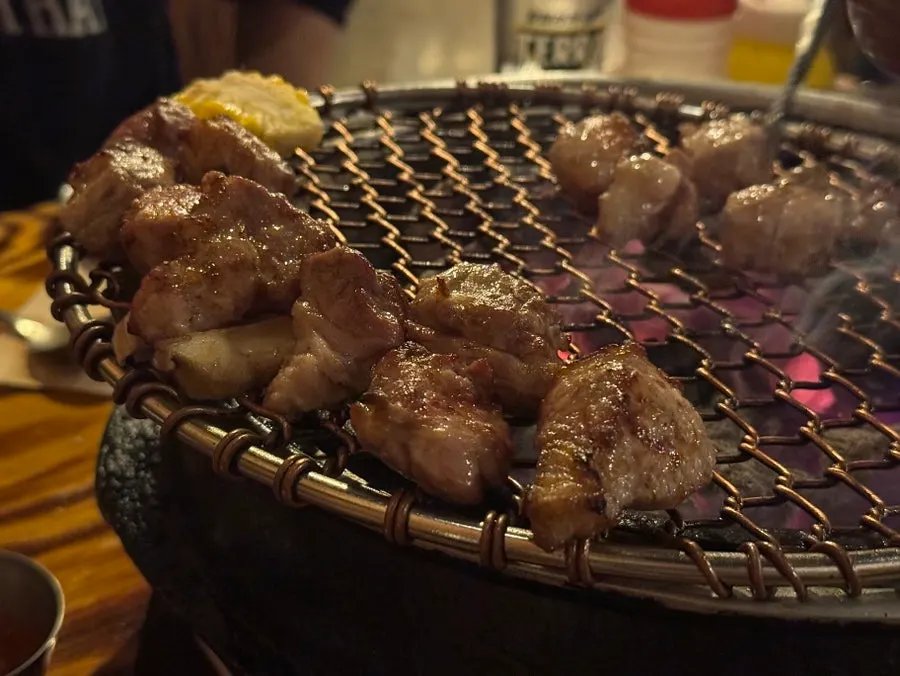 Fresh short rib grilled with charcoal aroma