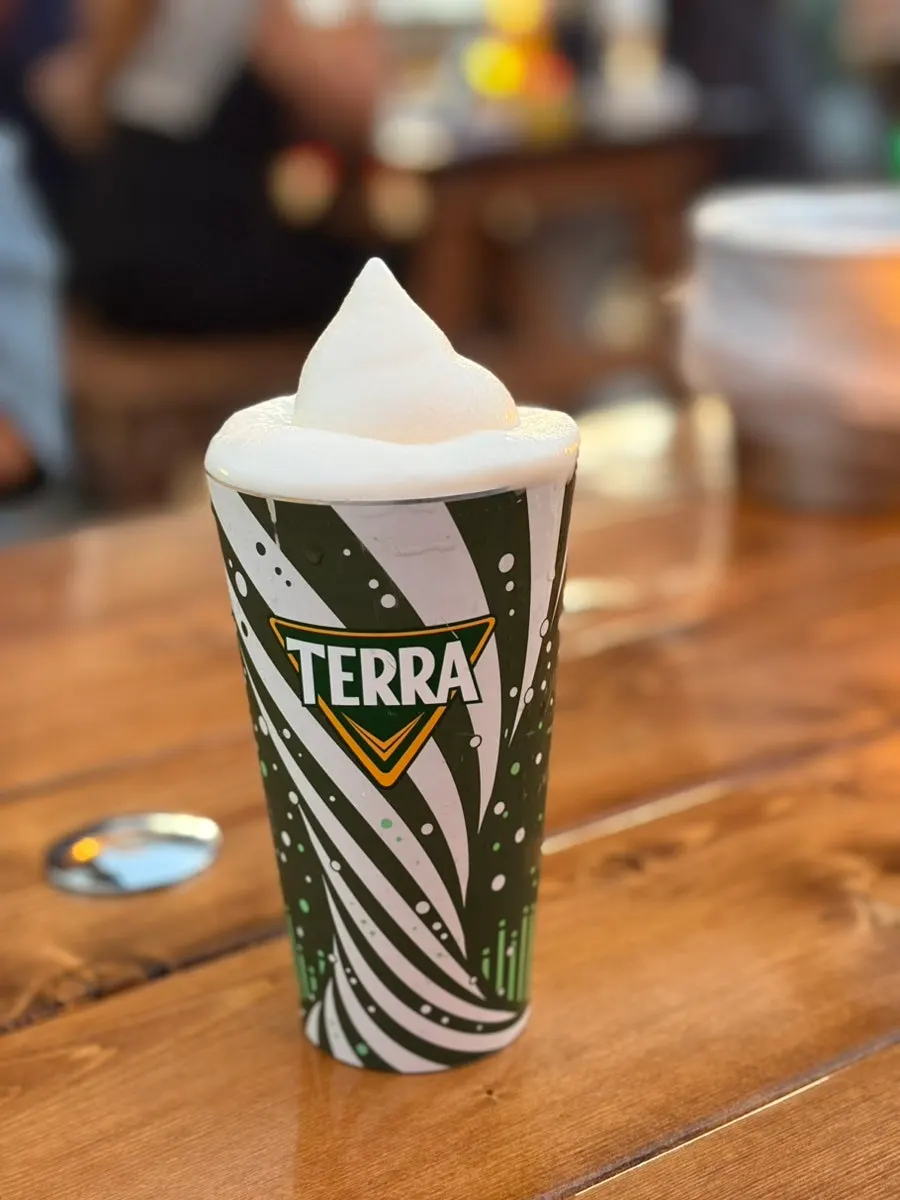 Ordered cream draft beer